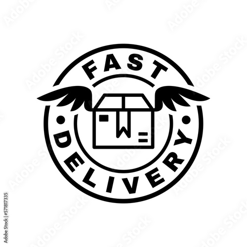 Online fast shipping vector icon. Online fast delivery service.