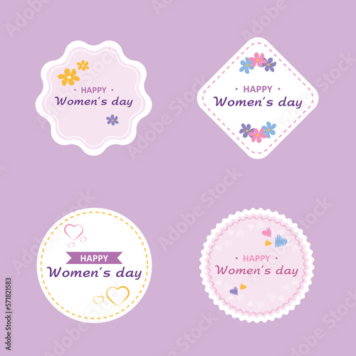 womens day stickers, happy womens day, spring