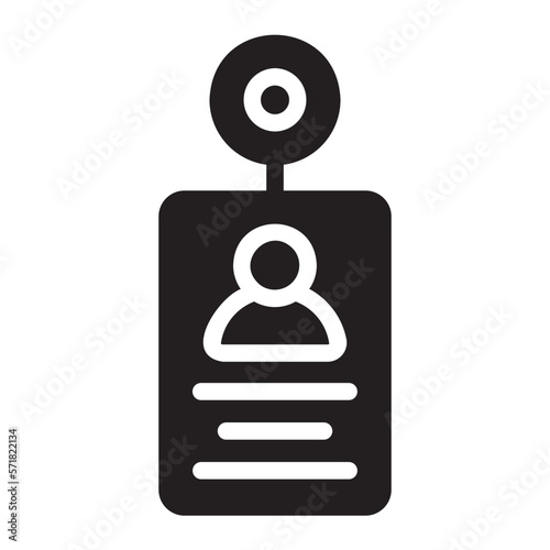 id card glyph icon