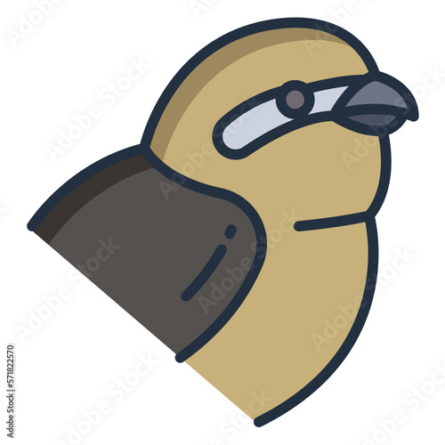 Shrike bird icon