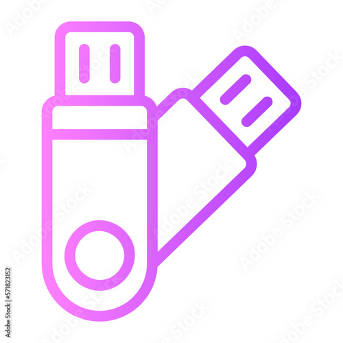 pendrive gradient icon