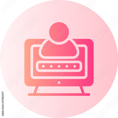 password gradient icon