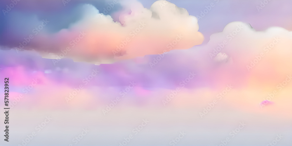 abstract colorful sky and clouds background, copy space for text, illustration, Generative, AI abstract colorful sky and clouds background, copy space for text, illustration, Generative, AI