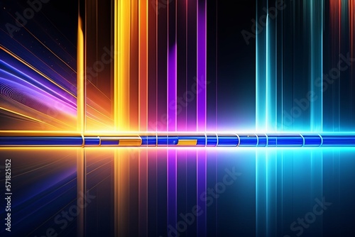 Futuristic timelines vertical, electric chain, abstract, top-down - AI 
