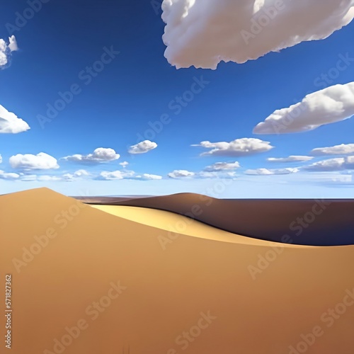sand dunes in the desert  surreal landscape 