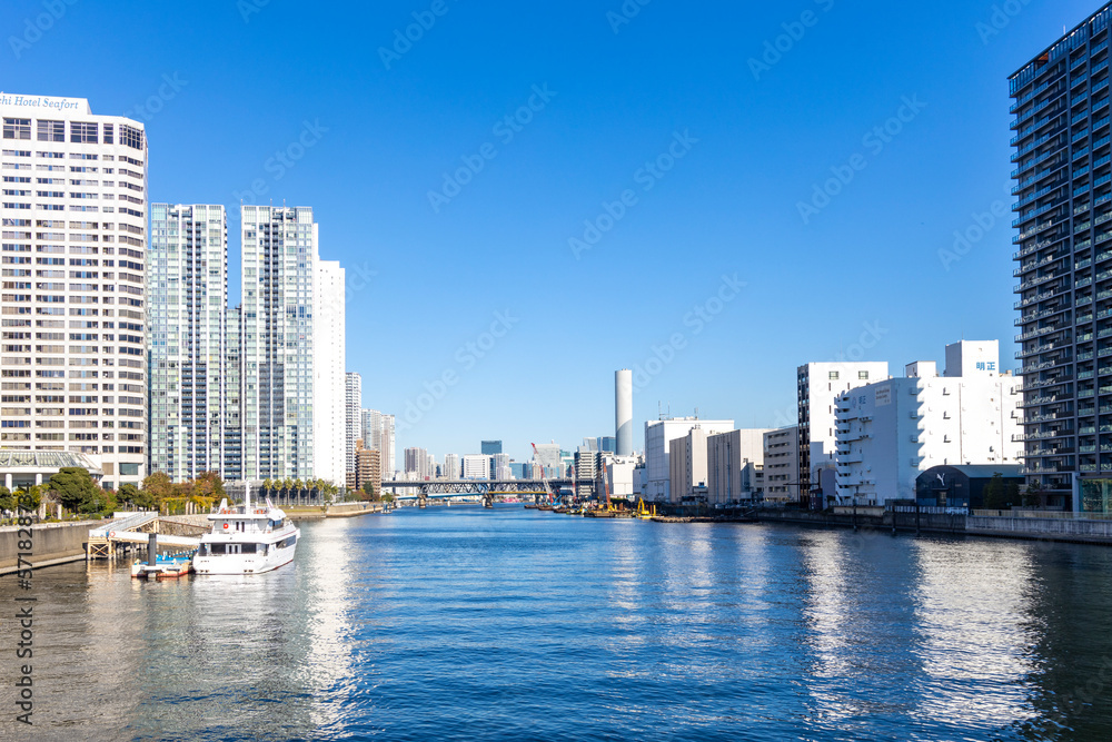 Fototapeta premium 【東京の都市風景】天王洲アイル周辺の風景