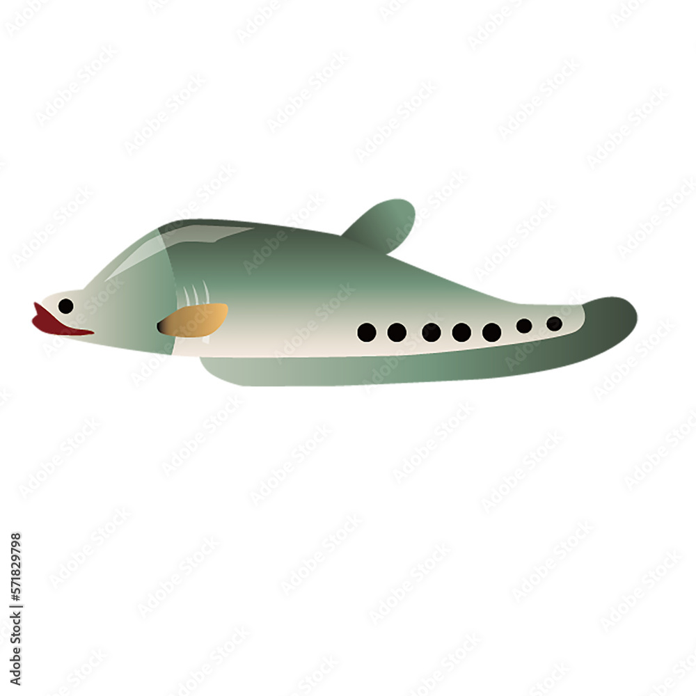 Fototapeta premium fish isolated on white background