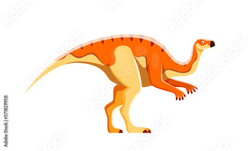 Cartoon Probactrosaurus dinosaur comical character © Vector Tradition