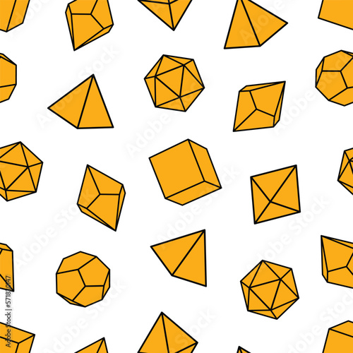 Seamless pattern of dice for board games.