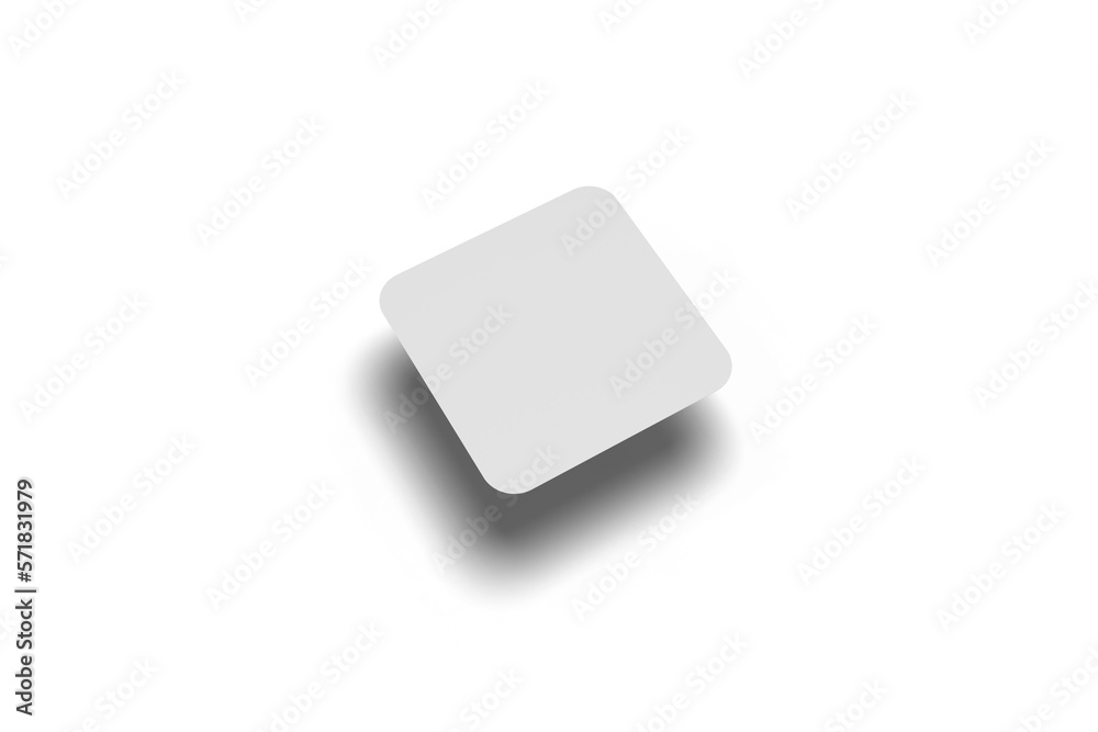 Floating of Round Square Business Card Floating of Round Square Business Card