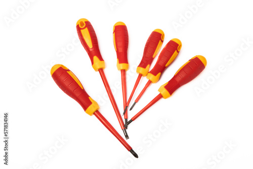 Screwdriver isolated on white background.