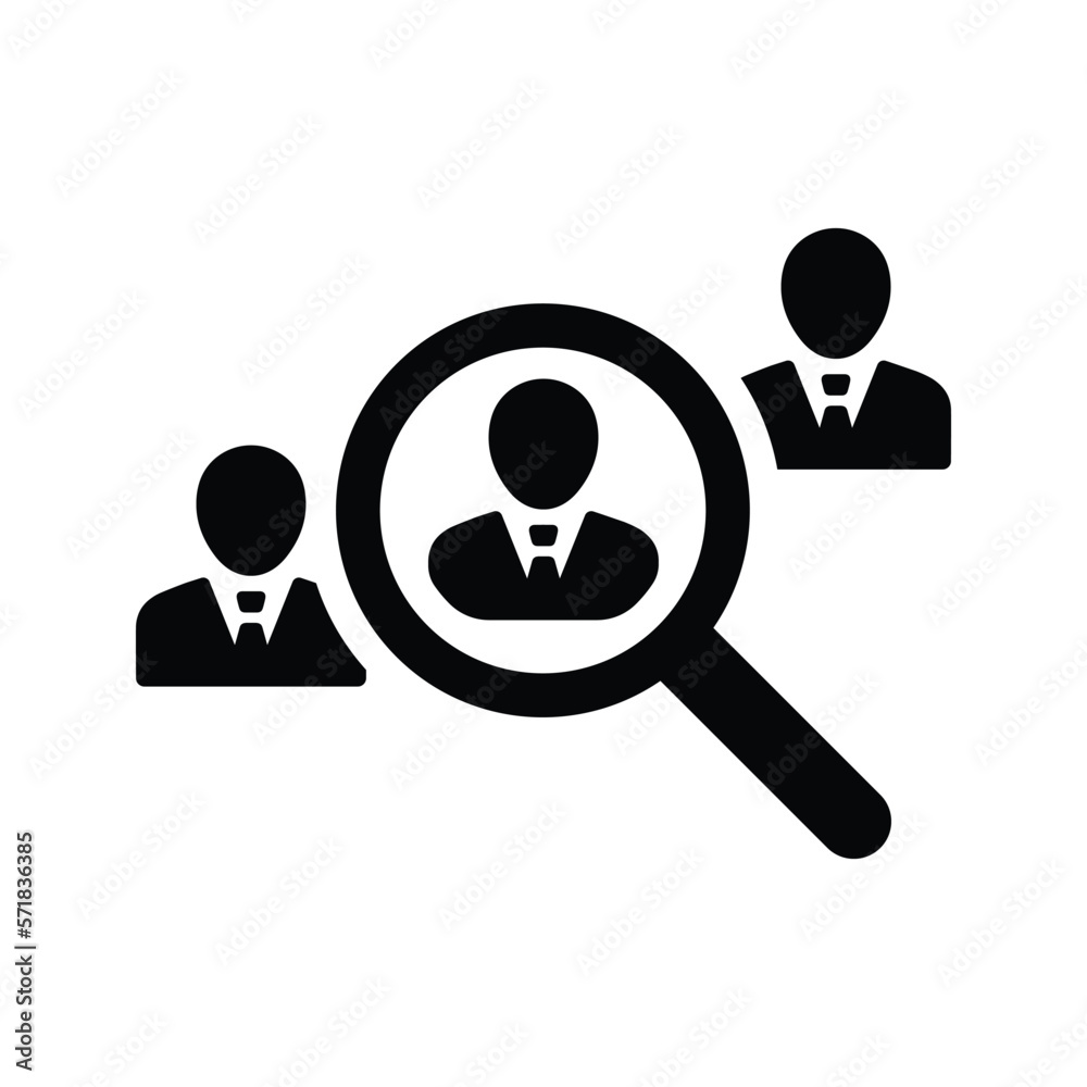 Search Right Candidate Icon Logo.
Search Right Candidate Icon Logo.
