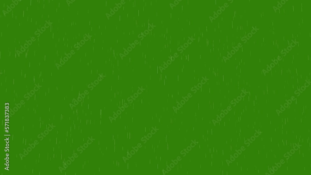 rain on screen green screen