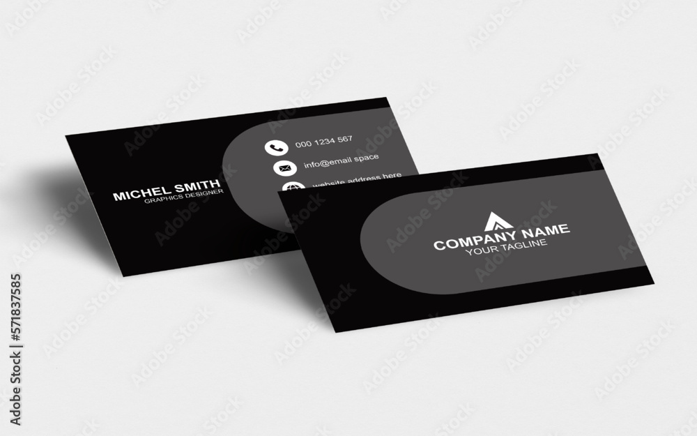 Professional business card, Minimalist business card, Outstanding business card, Personal and unique business card, Corporate business card design, Vector file & template