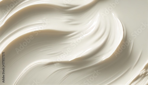 White lotion beauty skincare cream texture cosmetic product background. Generative AI.