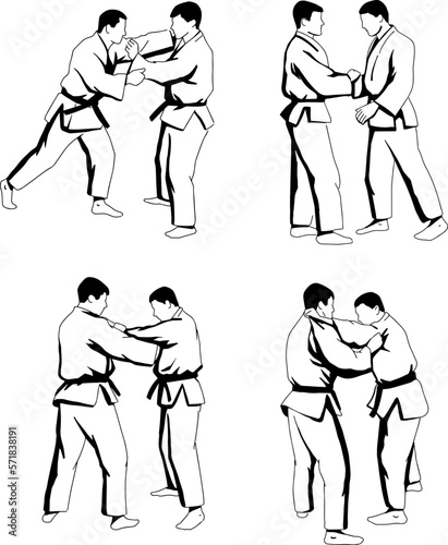 judo vector