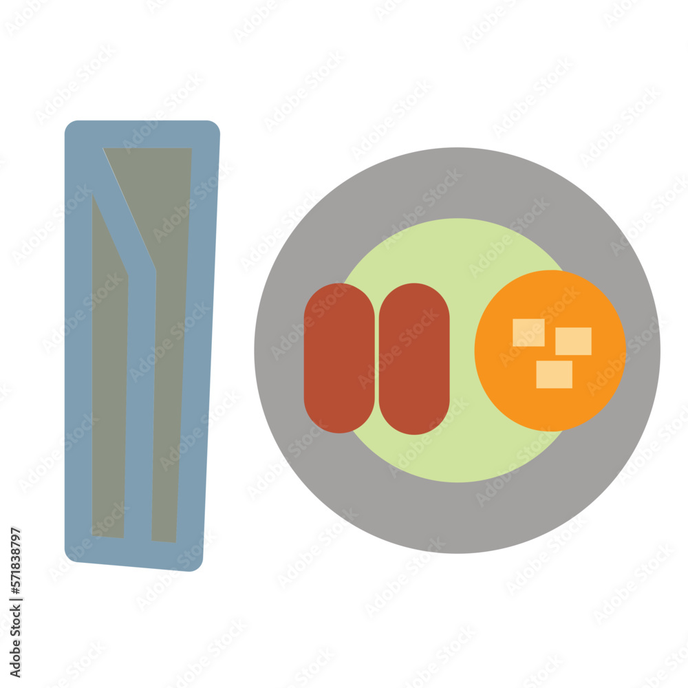 Plate Flat Icon