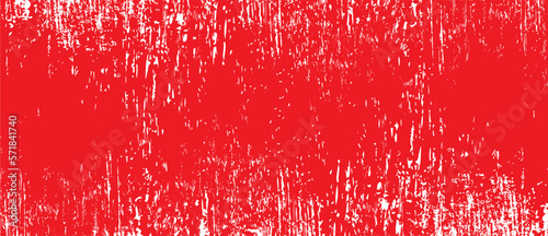 Red brush stroke background. Red ink splash on backdrop. Brush background for wallpaper, paint splatter template, dirt banner, watercolor design, dirty texture. Trendy brush background, vector 