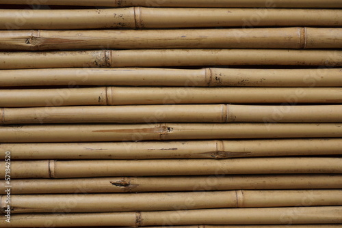 cleaned bamboos  bamboos joined and stacked on top of each other