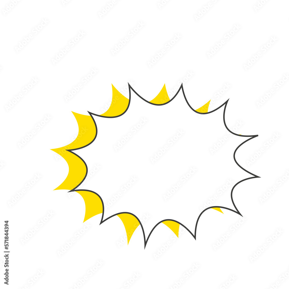 Comic Speech Bubble Illustration For Design Templates And More Comic Speech Bubble Illustration For Design Templates And More