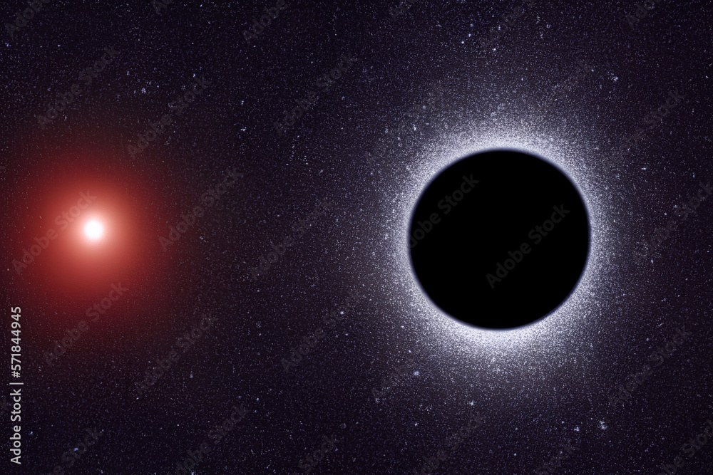 Star orbit around a Black Hole. Generative Artificial Intelligence.