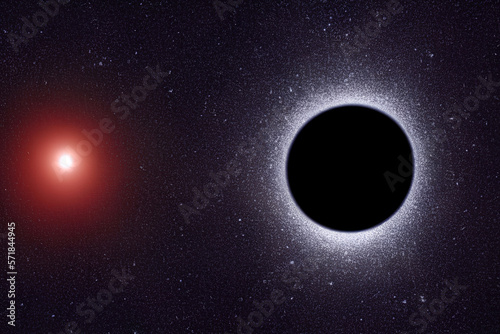 Star orbit around a Black Hole. Generative Artificial Intelligence.
