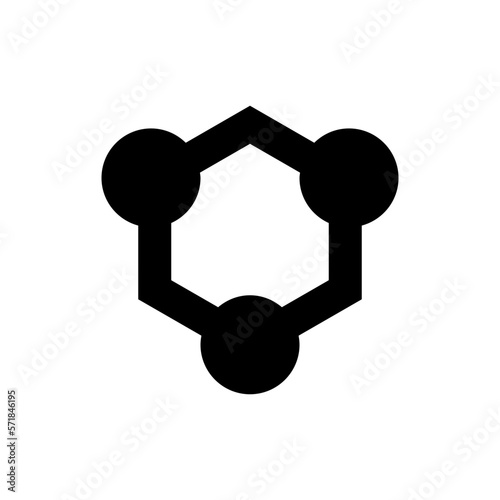 nanotechnology glyph icon