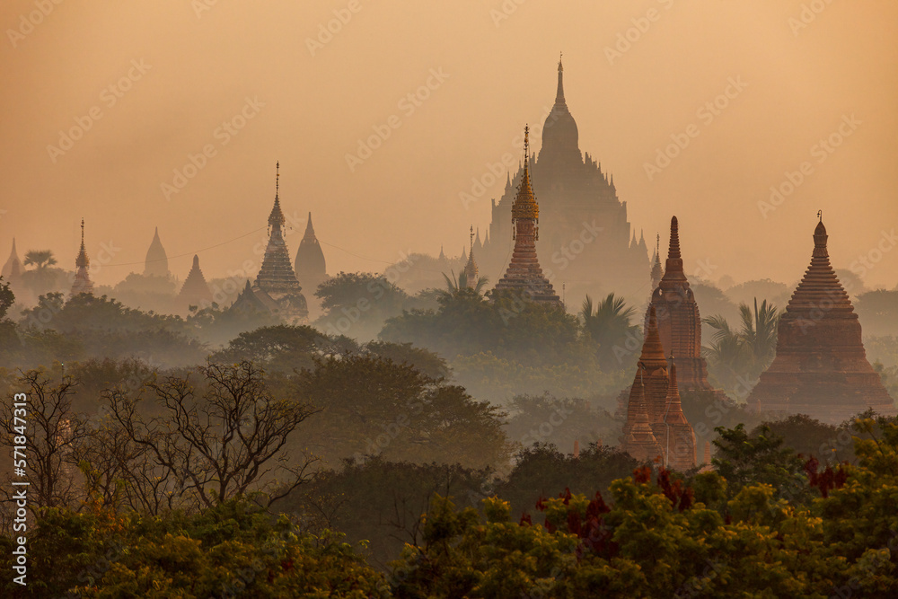 Temple and Pagodas of Bagan in Myanmar	