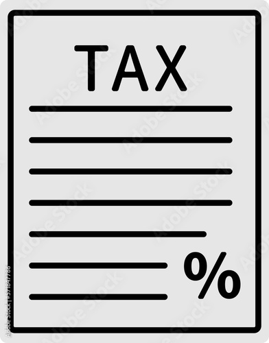 Tax statement reports, tax calculation concept.