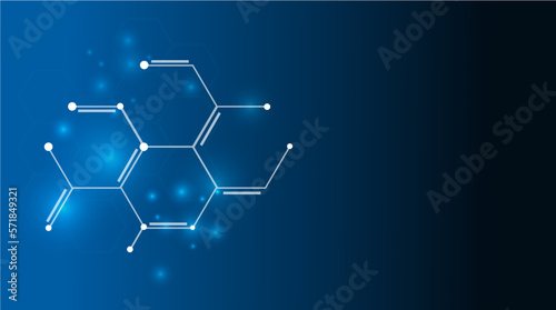abstract hexagon pattern molecular sci fi design tech innovation concept background