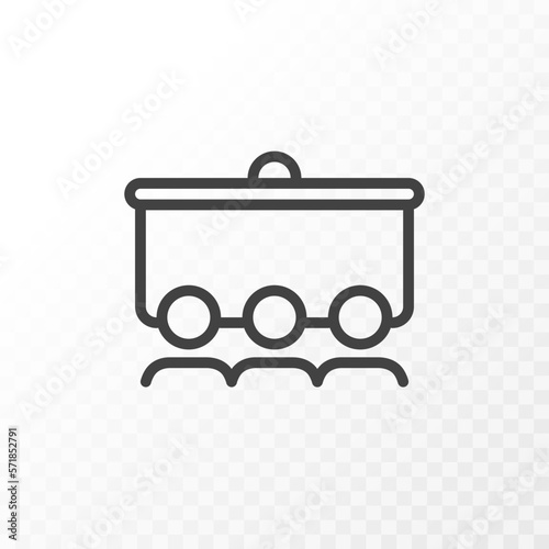 Outline style ui icons collection. Vector black linear illustration. Presentation meeting or lecture symbol isolated on background. Design element for business, education.