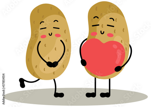 Couple of potatoes in love