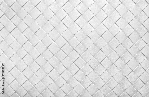 White weave leather texture pattern background