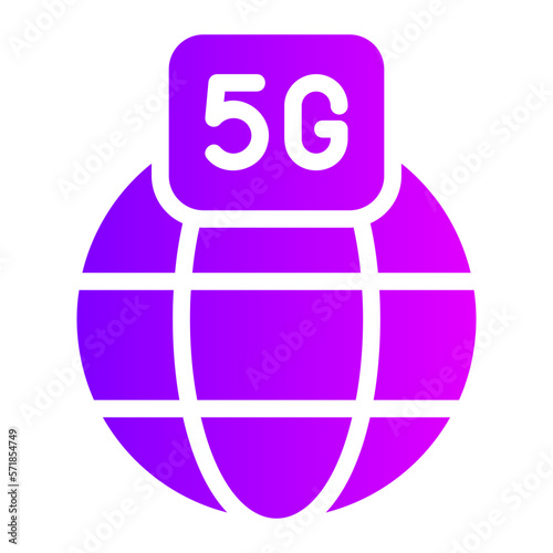 globe gradient icon