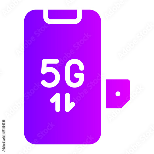 smartphone gradient icon