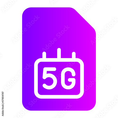 sim card gradient icon