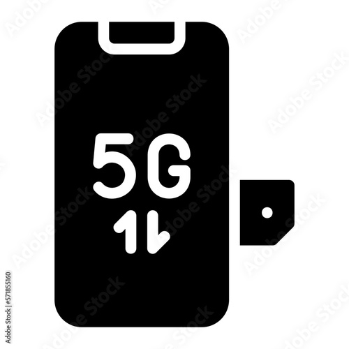 smartphone glyph icon
