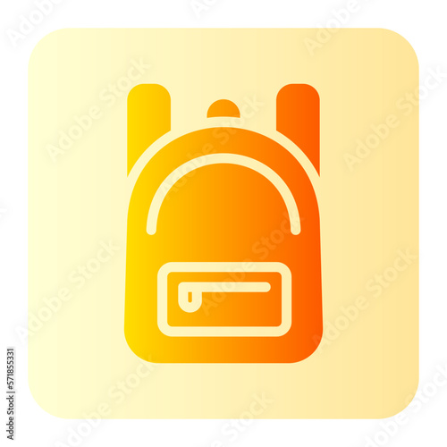 school bag gradient icon