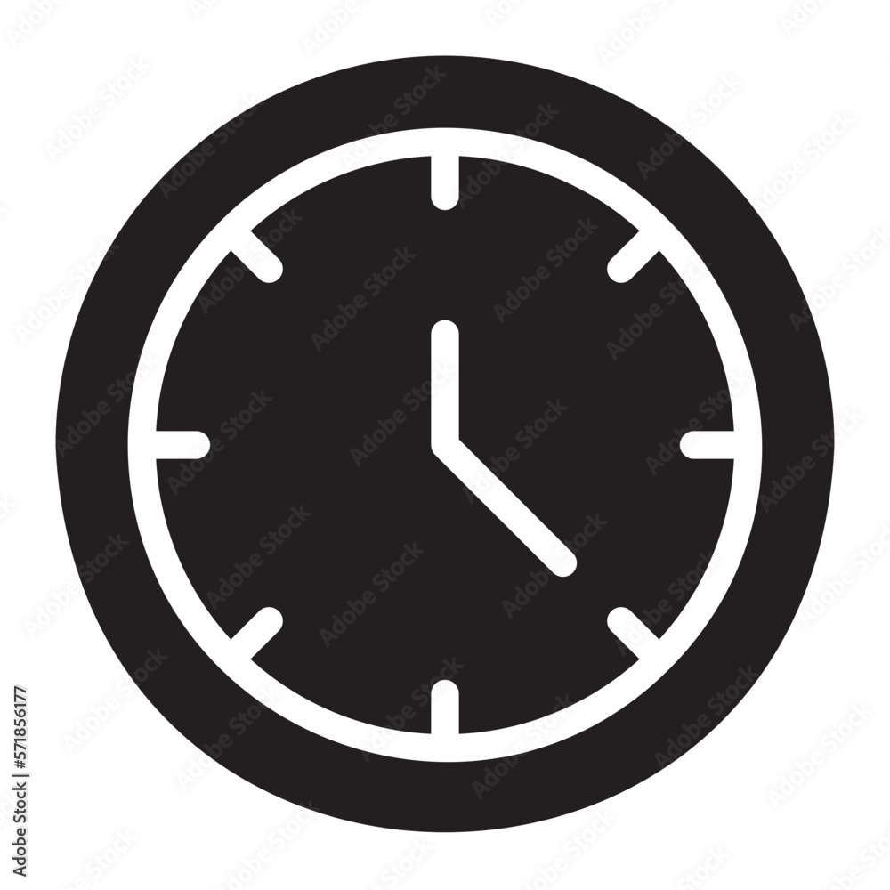 clock glyph icon clock glyph icon
