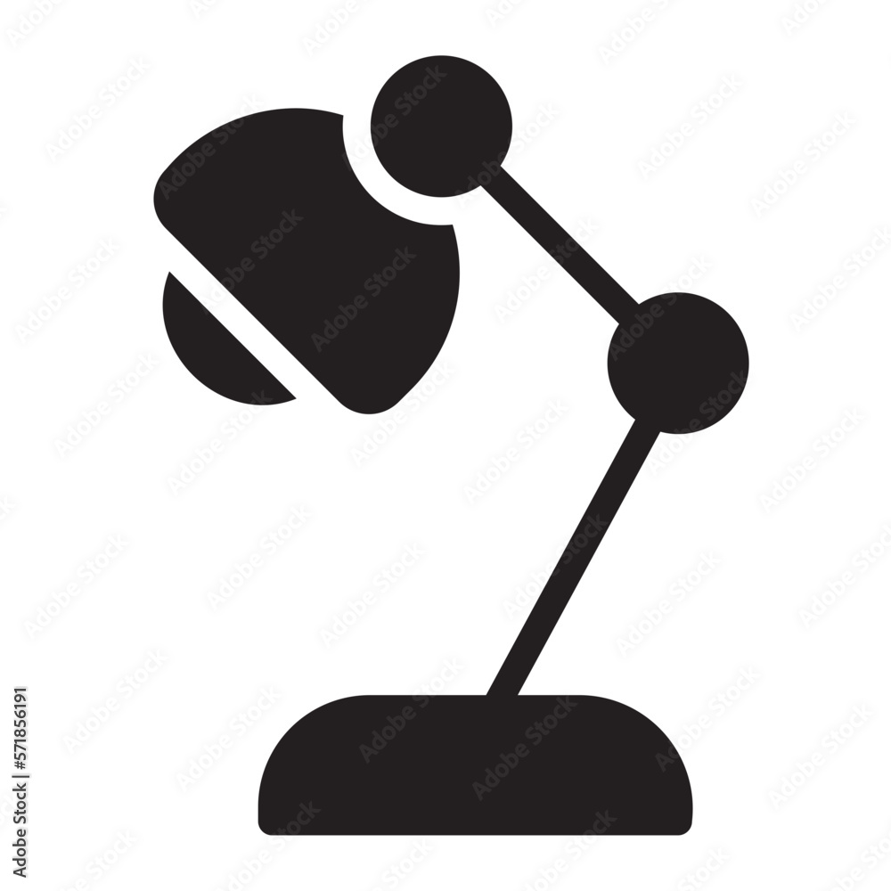 desk lamp glyph icon desk lamp glyph icon