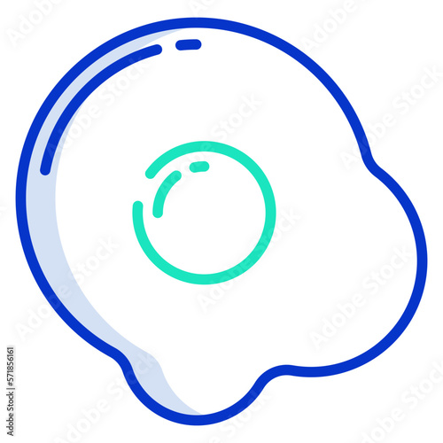 Egg omelette icon