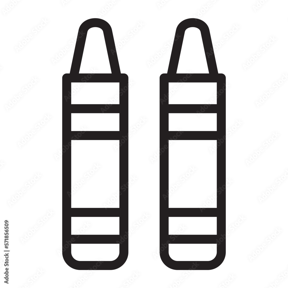 crayon line icon crayon line icon