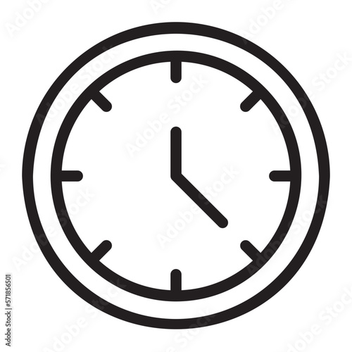 clock line icon
