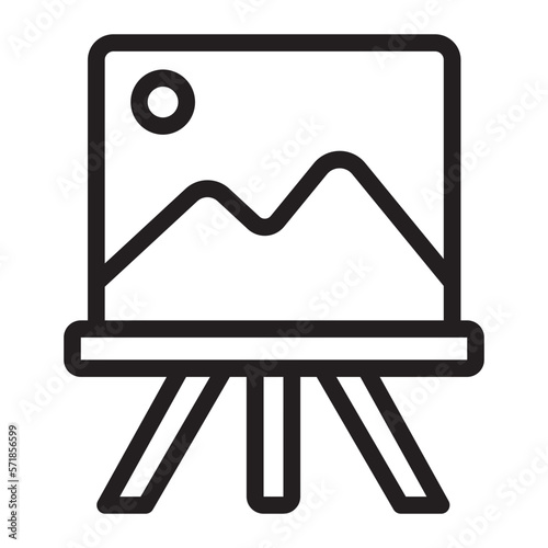 Art Board line icon