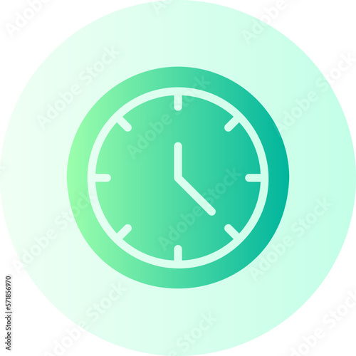clock gradient icon