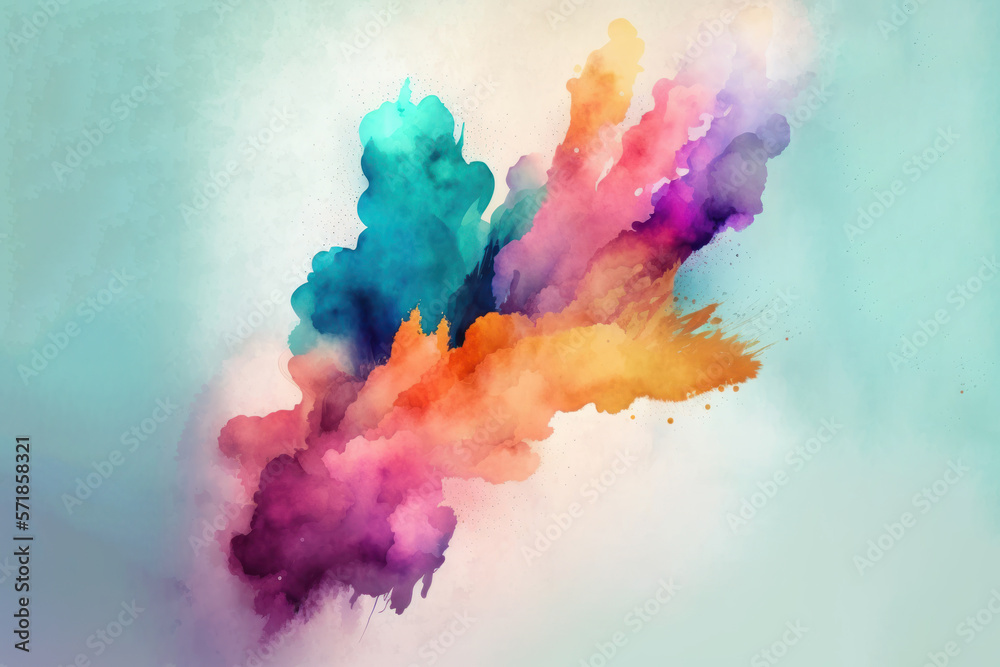Abstract watercolor background (Generative AI)