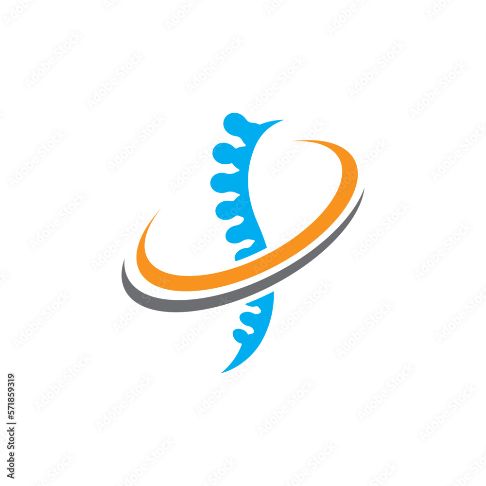 Naklejka premium Spine logo images