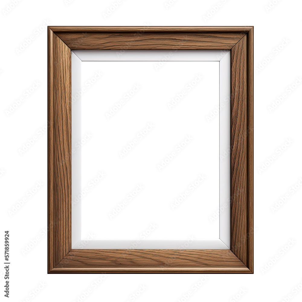 Wooden frame for photos, pictures. Dark brown mockup, inner white border. Top view. Flatlay. Isolated card design element, scrapbooking. AI generated. Transparent background, PNG. Wooden frame for photos, pictures. Dark brown mockup, inner white border. Top view. Flatlay. Isolated card design element, scrapbooking. AI generated. Transparent background, PNG.