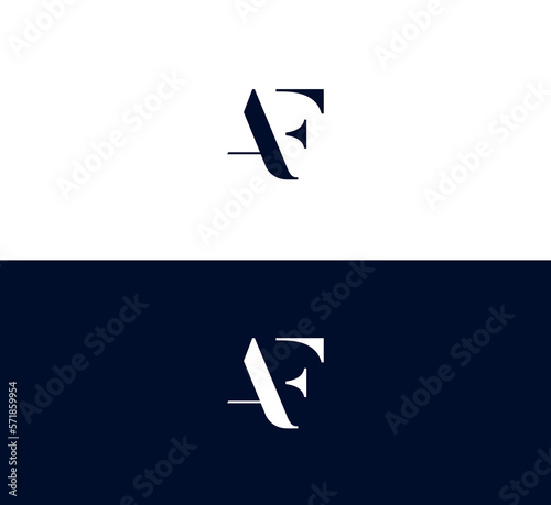 AF, FA Letter Logo Design. Creative Modern AF, FA Letters icon vector Illustration.