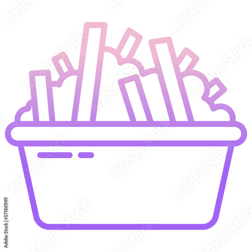 Poutine food icon